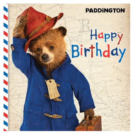 Happy Birthday Paddington Bear Square Birthday Card £1.99